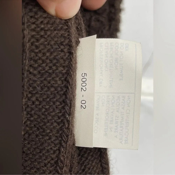 Salvatore Ferragamo Brown Wool Cashmere cárdigan medium - Picture 14 of 14